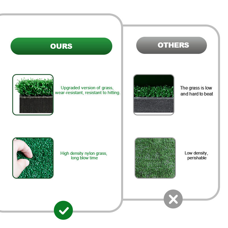 High Quality 22MM Nylon Grass Golf Driving Range Mat Golf Simulator Mat Durable Golf Mat for Indoor Outdoor Backyard Use2