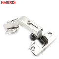 NAIERDI 135 Degree Corner Fold Cabinet Door Hinges Angle Hinge Furniture Hardware For Home Kitchen Bathroom Cupboard With Screw