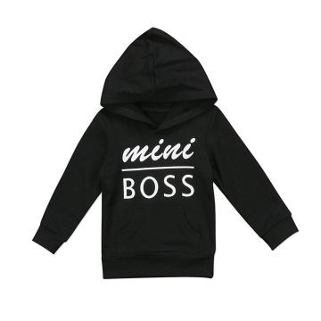 Baby Boys Girls Hoodie Sweatshirt Toddler Letters Outta Mini Boss Hooded Sweatshirt Outfit Clothes 0-5Y