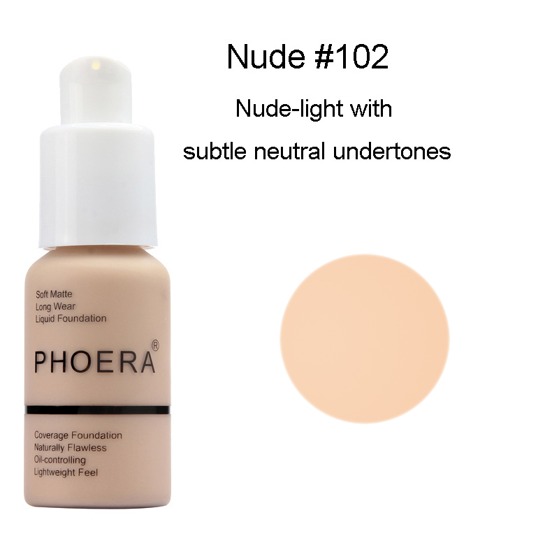 PHOERA Foundation Concealer Full Coverage Makeup Matte Brighten long lasting UK