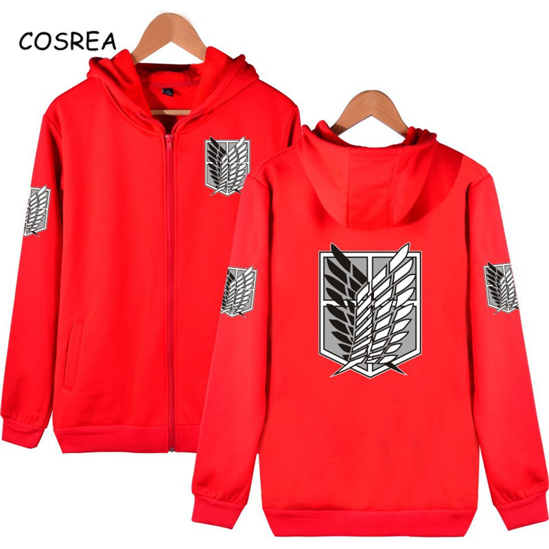 Attack on Titan Cosplay Shingeki No Kyojin Attack on Titan Jacket Anime Costumes Coats Survey Corps Logo Attack on Titan Hoodie