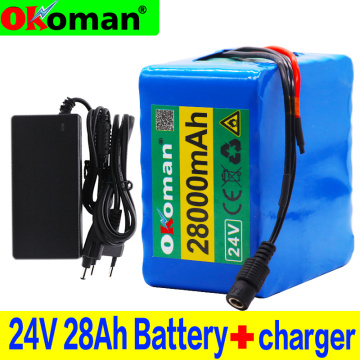 24V 28Ah 6S5P 18650 li-ion battery pack 25.2v 28000mAh electric bicycle moped /electric/lithium ion battery pack+ 2A charger