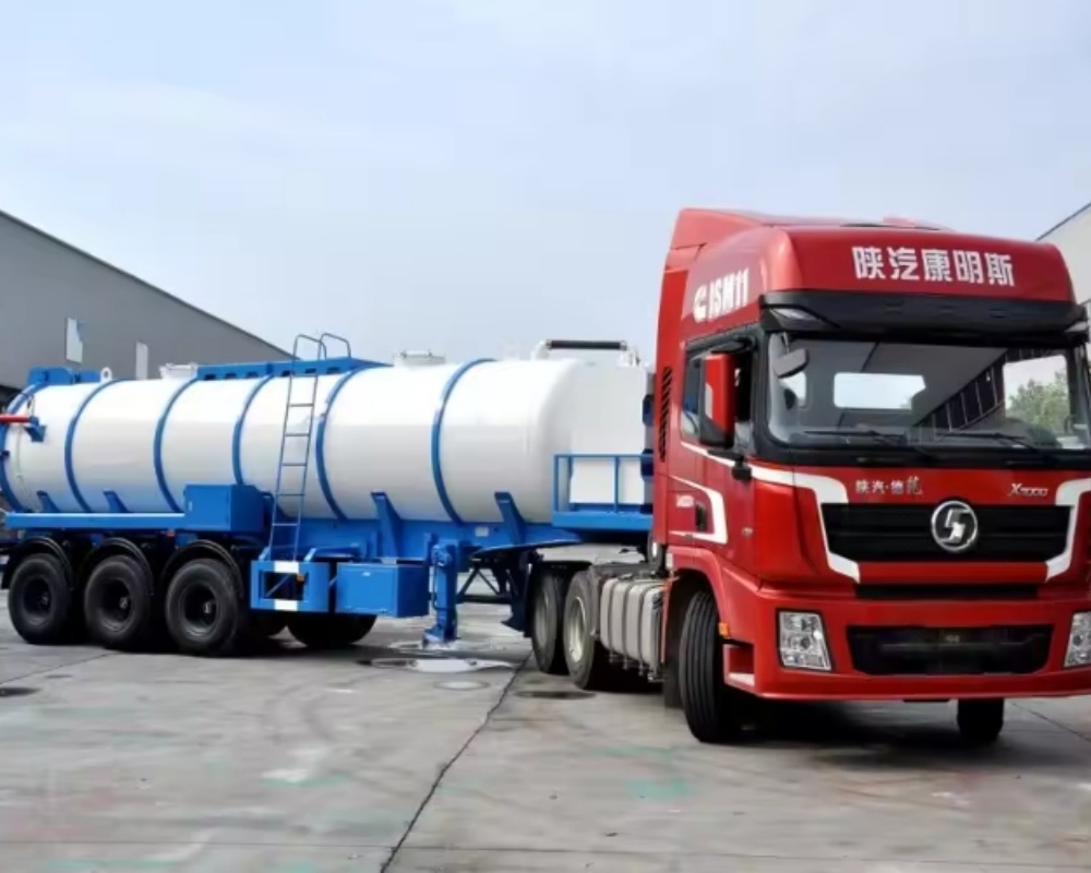 Low price waste collection vacuum tanker