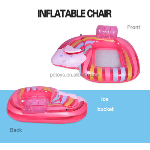 Summer Water Rainbow Floating Bed Inflatable Pool Float for Sale, Offer Summer Water Rainbow Floating Bed Inflatable Pool Float