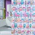 New Colorful Eco-friendly Owl Animal Shower Curtain Polyester High Quality Washable Bath Decor Shower Curtain