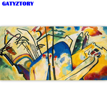 GATYZTORY Frame Large Size Picture DIY Painting By Numbers Acrylic Paint By Numbers Modern Wall Art Canvas Painting For Home Art