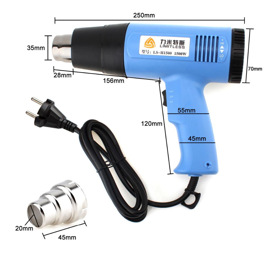 Litake Heat Gun Air Gun Solder Hair Dryer Temperature-controlled Building Hot Air Soldering Hair dryer Construction Heat guns