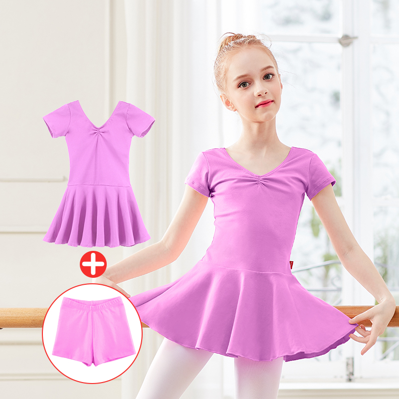 Cotton Ballet Leotards for Girls Kid Dance Dress Ballet Bodysuit Child Ballet Dance Training Dancewear Gymnastics Class Leotards