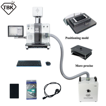 TBK958C Laser Separator Machine With Fume Extractor Mold For iPhone12 11 11Pro Max X XS XR Back Glass Remover