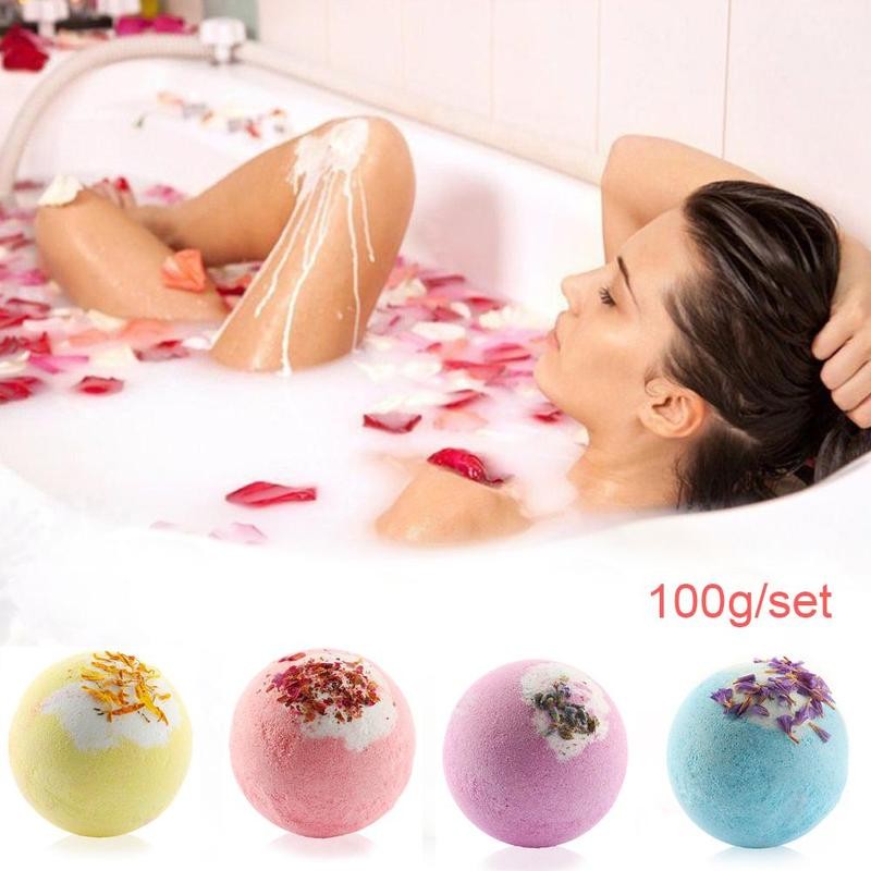 1pcs Bathing Bombs Explosion Ball Natural Bubble Bath Bombs Ball Bathing Tools Deep Sea Bath Salt Body Essential Oil Bath Ball