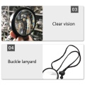 1PC Safety Scuba Diving Diver Rear View Mirror With Lanyard BCD Gear Watersports Snorkeling Mirror Portable New Arrival