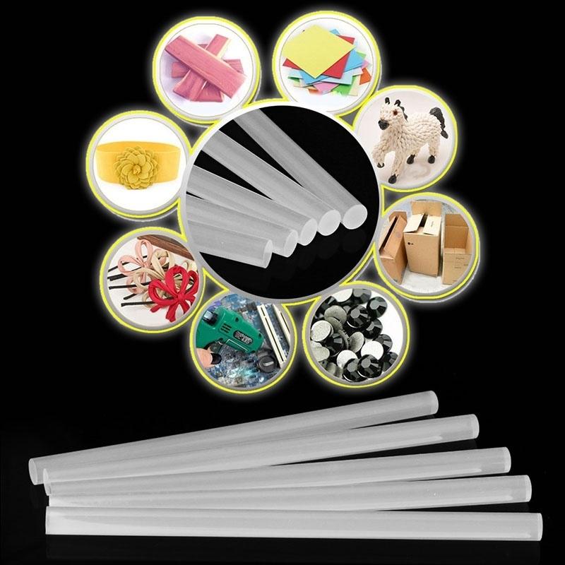 20pcs/ lot Hot Melt Glue Sticks 7/11mm x100-300mm For Electric Glue Gun Craft Album Repair Tools For Alloy Accessories