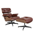 Customized Lounge Chair with Ottoman, Leather Swivel Sofa Furniture for Hotel, Home Office Desk Chairs