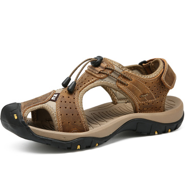 Men Sandals Cowhide Leather Male Summer Shoes Outdoor Beach Gladiator Sandals Shoes For Men Sneakers Sandalias Plus Size 46