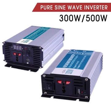 Electrical Equipment USB 300/500W Pure Sine Wave Power Inverter DC12V/24V - AC110V/220V Inverters Converters Car Solar Inverters