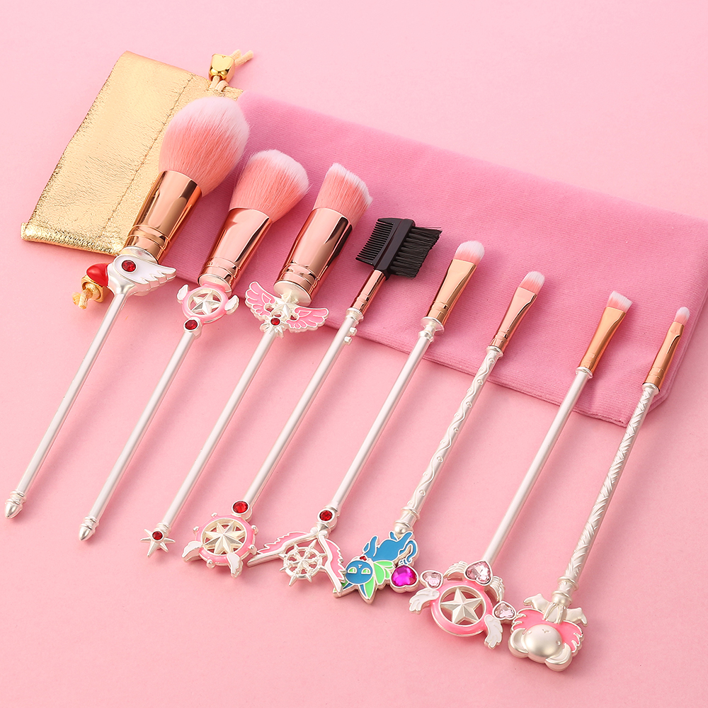 16Styles Cardcaptor Sakura Anime Makeup Brushes Set Cosmetic Powder Foundation Eyeshadow Brush Make Up Tool Kit