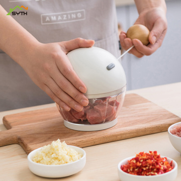 500ml Portable Manual Meat Grinder Fruit Vegetable Shredder Slicer Garlic Chopper Mincer Mixer Blender Kitchen Cooking Machine