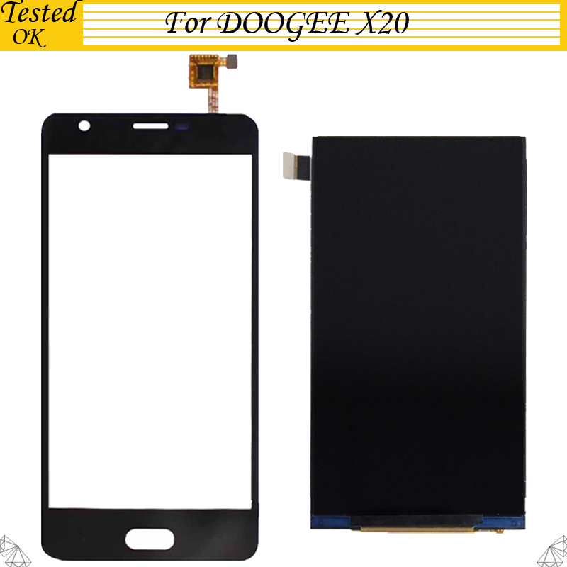 5.0 Inches For Doogee X20 X 20 LCD Display+Touch Screen Digitizer Tested Working For Doogee X20 Mobile Phone Accessories