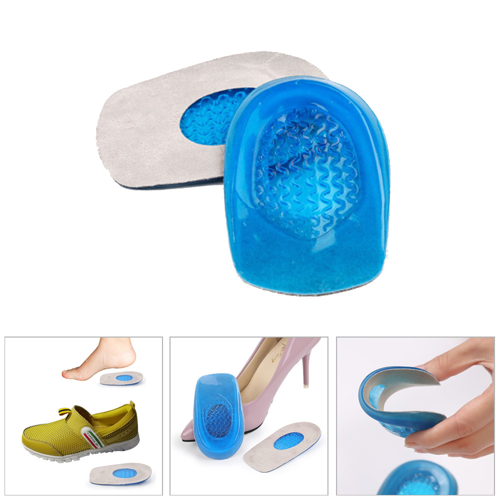 New Silicone Gel Insoles Heel Cushion Soles Relieve Foot Pain Protectors Support Shoe Pad Feet Care Men Woman Orthopedic Insoles