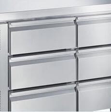 Commercial Kitchen Equipment Stainless Steel 4 Doors Upright Freezers