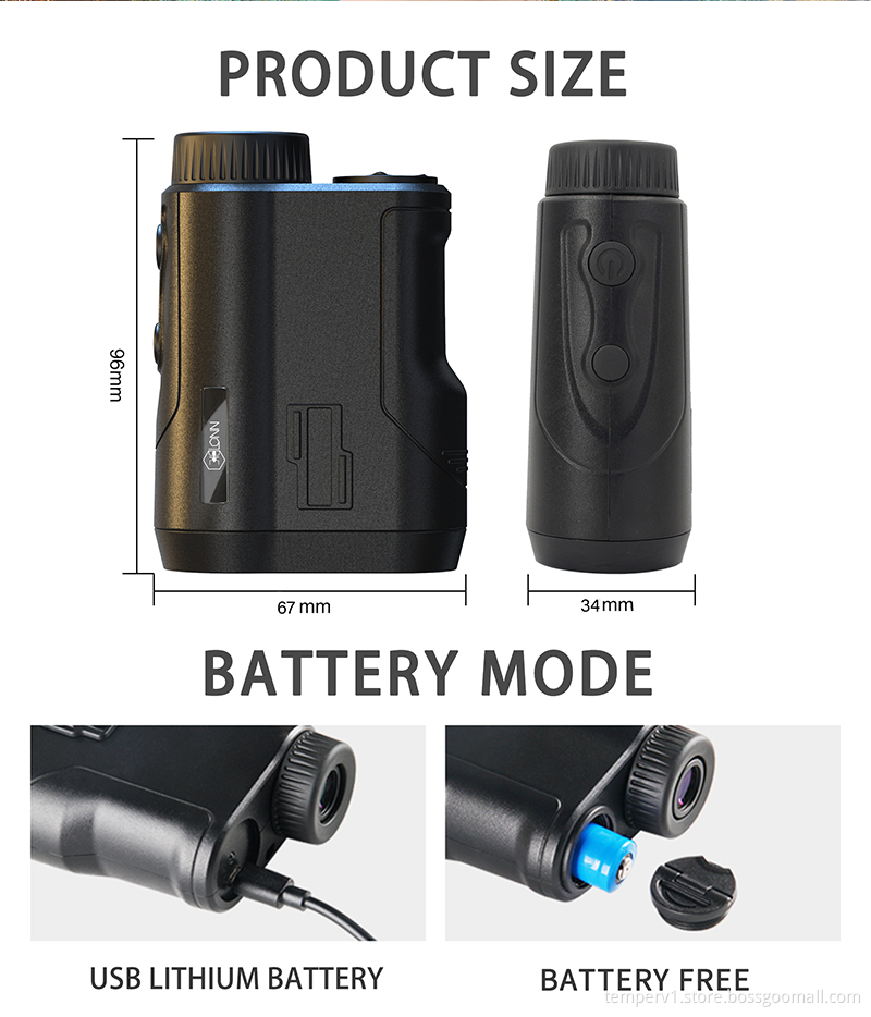 Easy-to-Operate Golf Telescope Laser Rangefinder