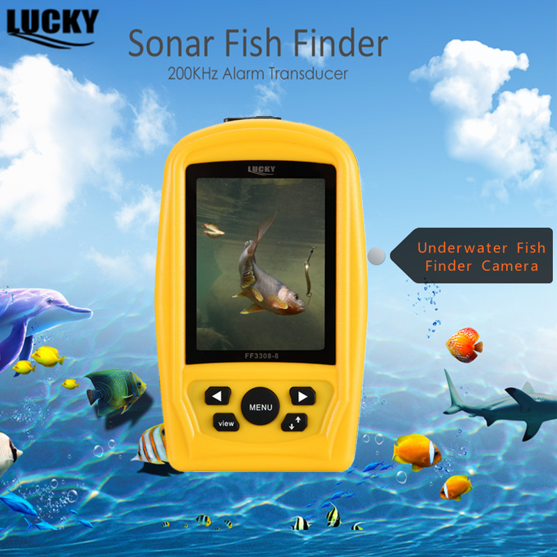 Lucky Underwater Fish Finder Camera CMD Finder Fish Color LCD Display Echo Sounders Sonar FindFish For Ice River Fishing Cameras