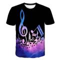 Music Notes Funny Printed T Shirt Men/Women Summer Music Short Sleeve T-shirts Man Casual Tops T Shirt Brand Tee Shirt Homme