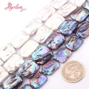 13x15-15x20mm Rectangle Freshwater Pearl Loose Beads Natural Stone Beads For DIY Necklace Bracelet Earring Jewelry Making 15