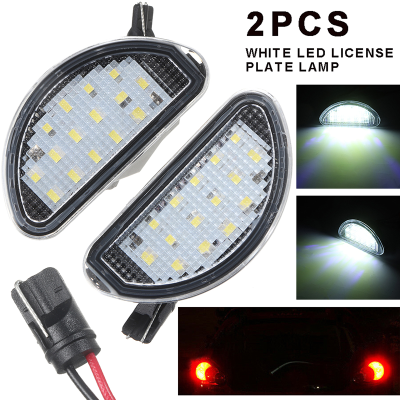 For Toyota Aygo MK I 2005-2014 2pcs 15 SMD LED Car Auto Licence Number Plate Light Lamp White Accessories Parts