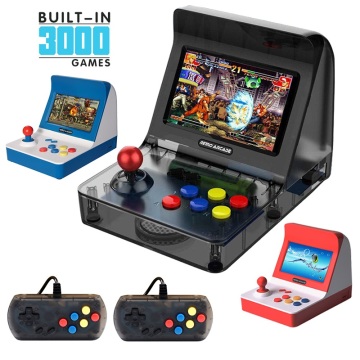 64 Bit Retro ARCADE Mini Video Game Console 4.3 Inch Built In 3000 Games Handheld Game Console Family Kids Gift Support Download