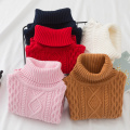 Autumn 1-7 Yrs Boys Girls Sweaters Turtleneck Solid Baby Kids Sweaters Soft Warm Long Sleeve Turtleneck Winter Sweaters For Girl