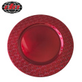 Red Classical Pattern Plastic Plate