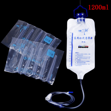 1200ML Vaginal Washing Douche Kit Medical Enema Bag Anal Shower Clean Intestine Colonic Flusher Constipation Anal Vagina Cleaner
