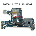 QAM00 LA-7731P I3-3130M FOR Dell Latitude E6230 Laptop Motherboard CN-0W7YTC W7YTC Mainboard 100% test