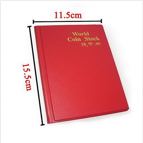 1PC Retro 120 Coin Album Collection Storage Penny Book Coin Holder Pockets Money Desk Sets School Stationery Office Supplies