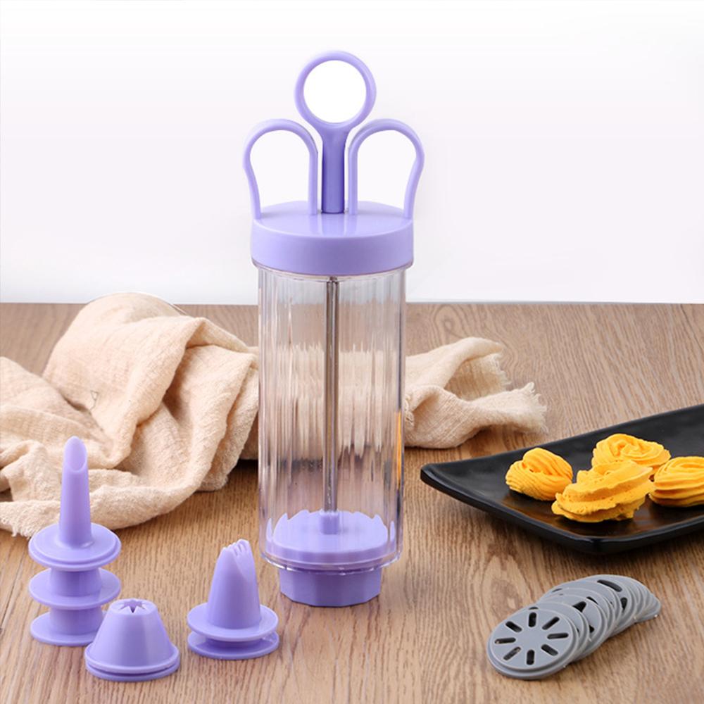 Cookie Pastry Tools Manual Cookie Biscuit Making Maker Pump Press Machine Decor Kitchen Mold Tools Set Biscuit Mold Gun Bakeware