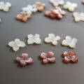 10Pcs/Lot Natural Shell Beads White Pink Pearl Shell Carved Flower Beads For Jewelry DIY Making Bracelet Necklace Accessories