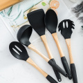 New 6/7 Pieces Cooking Tools Set Premium Silicone Kitchen Cooking Utensils Set Turner Soup Spoon Strainer Pasta Server Spoon