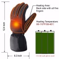 Winter warm battery Heated Gloves Windproof Waterproof outdoor Electric Heating ski Gloves for Motorcycle Hunting skiing cycling