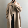 Women's Winter Long Wool Coat Outerwear 2020 Ladies Trench Korean Cashmere Female Loose Warm Clothes Windbreaker Jackets