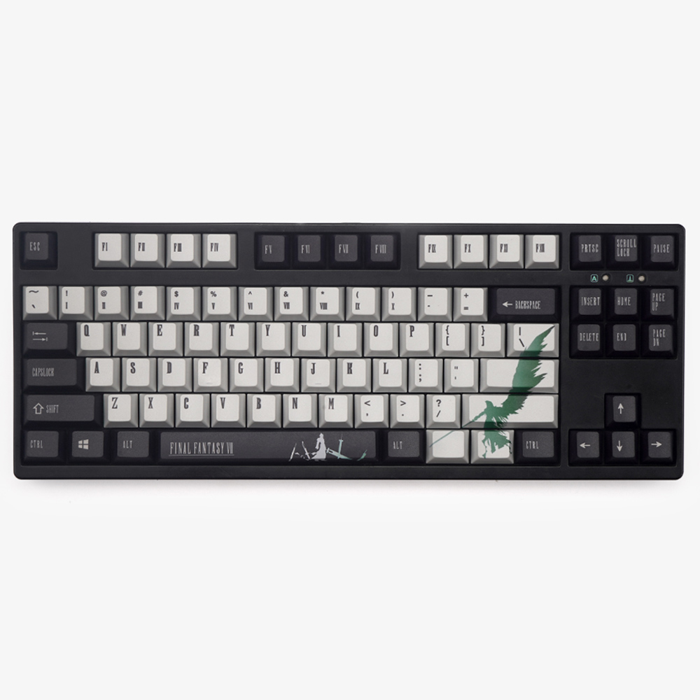 FINAL FANTASY Game Design 5 Side Sublimation PBT Keycaps For Cherry Mx Switch Mechanical Gaming Keyboard Cherry Profile Keycaps