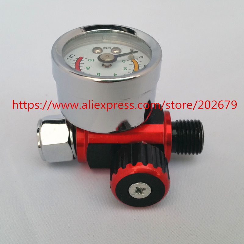 Scratch Spray Gun Air Regulator Gauge & In-Line Water Trap Filter Tool Spray Gun Regulator And Mini Spray Gun Air Filter