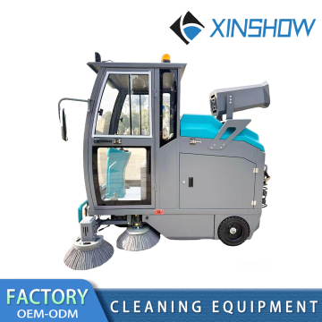 Driving electric sweeper property sanitation road sweeper