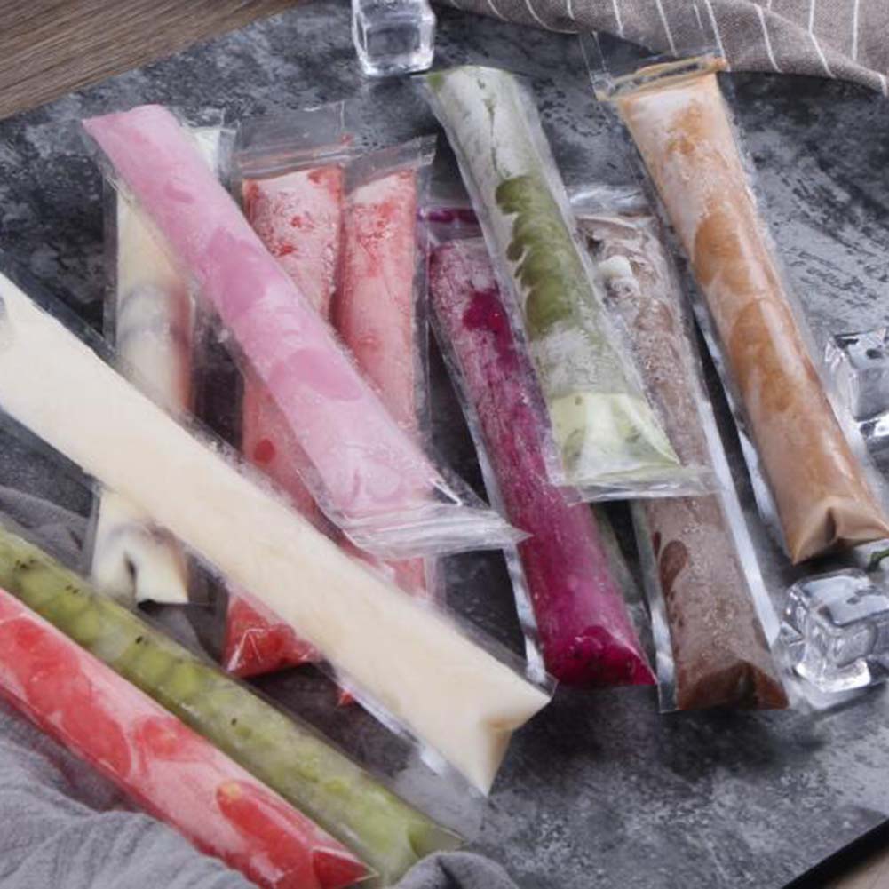 20pcs Disposable Ice Popsicle Mold Bagsice Cream Diy Self-Styled Bag Tools Mold Freezer Popsicle Molds Ice Pack Icecream