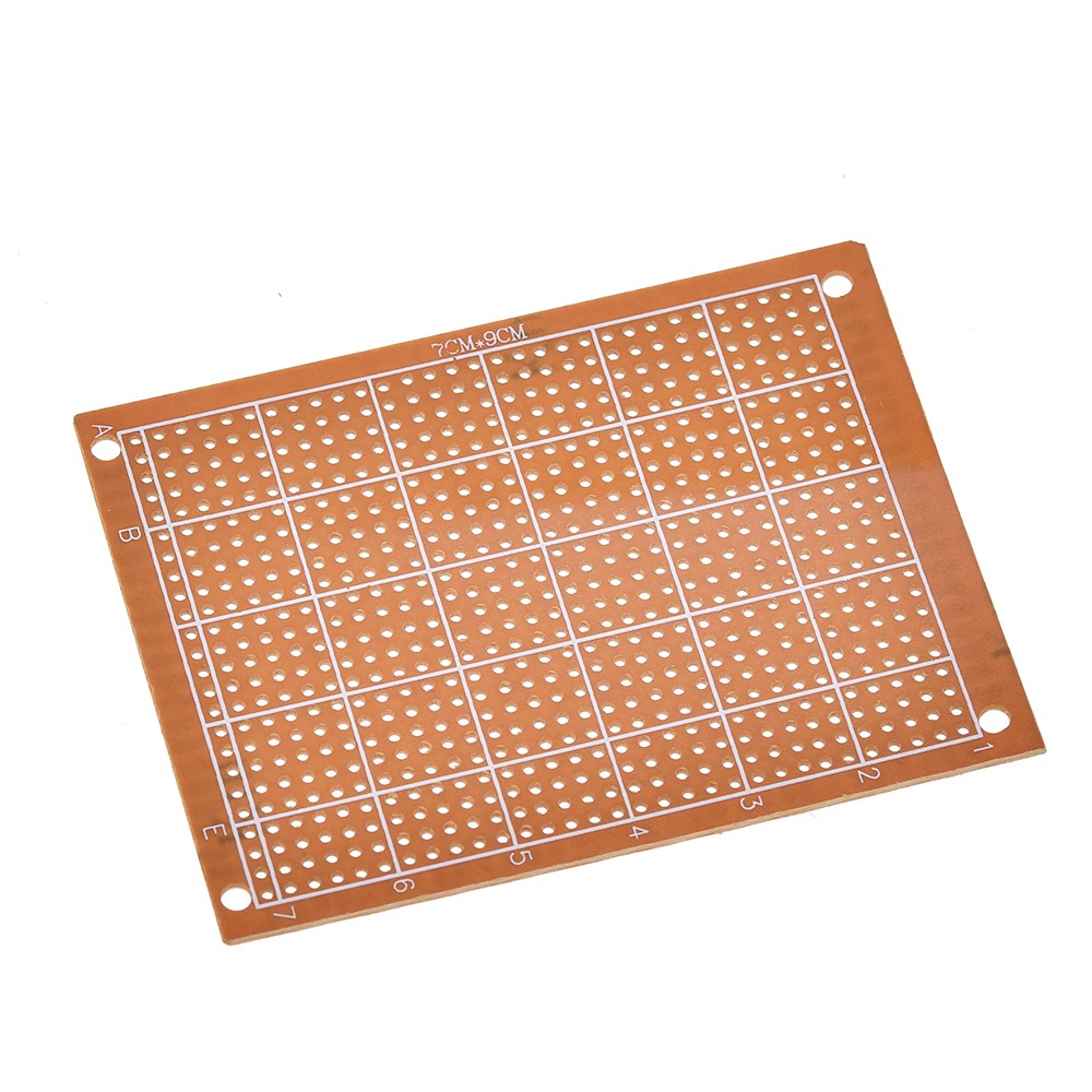 10pcs 7x9 7*9cm Single Side Prototype PCB Breadboard Universal Board Experimental Bakelite Copper Plate Circuirt Board Yellow