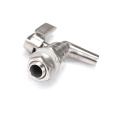 3/8" Beer Wine Beverage Faucet Beer Keg Tap Homebrew Drain Valve Working Pressure 200PSI Sanitary Faucet Drink Faucet