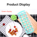 Resilient 21 Grid Round Silicone Ice Tray TPR Soft Bottom Ice Tray Mold Beer Ice Cube Mold Whiskey Wine Cocktail DIY Maker Tool