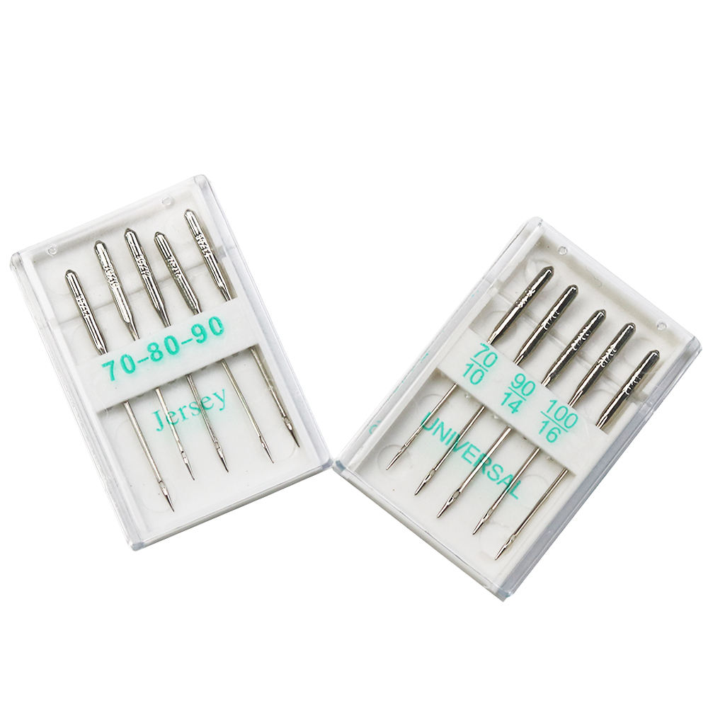 5pcs Sewing Machine Needles Stainless Steel Jersey/universal Sewing Needles Ball Point Head Sewing Accessories Tools
