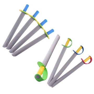 4Pcs/Set Creative EVA Foam Sword Knife Weapon Safety Performance Props Cosplay Costume Role Play Novelty Toy for Children Baby