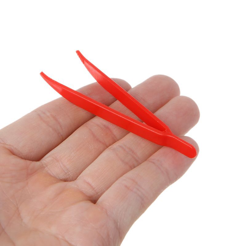 10pcs Plastic Anti-static Tweezer Tweezers Heat Resistant Maintenance Repair Tool